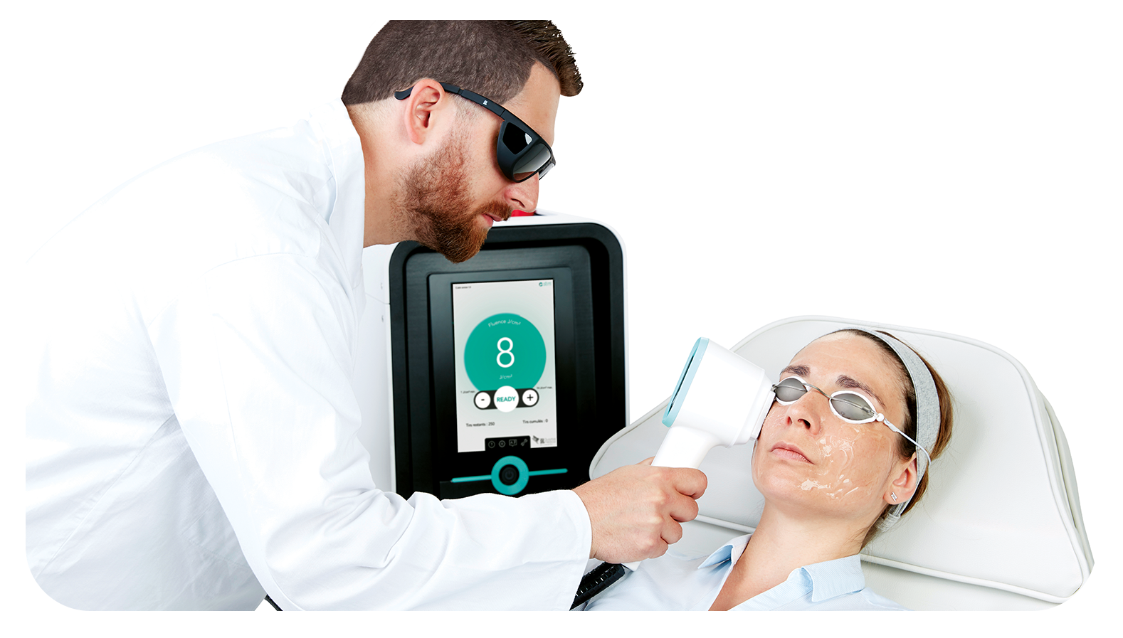 IPL treatment performed on a patient