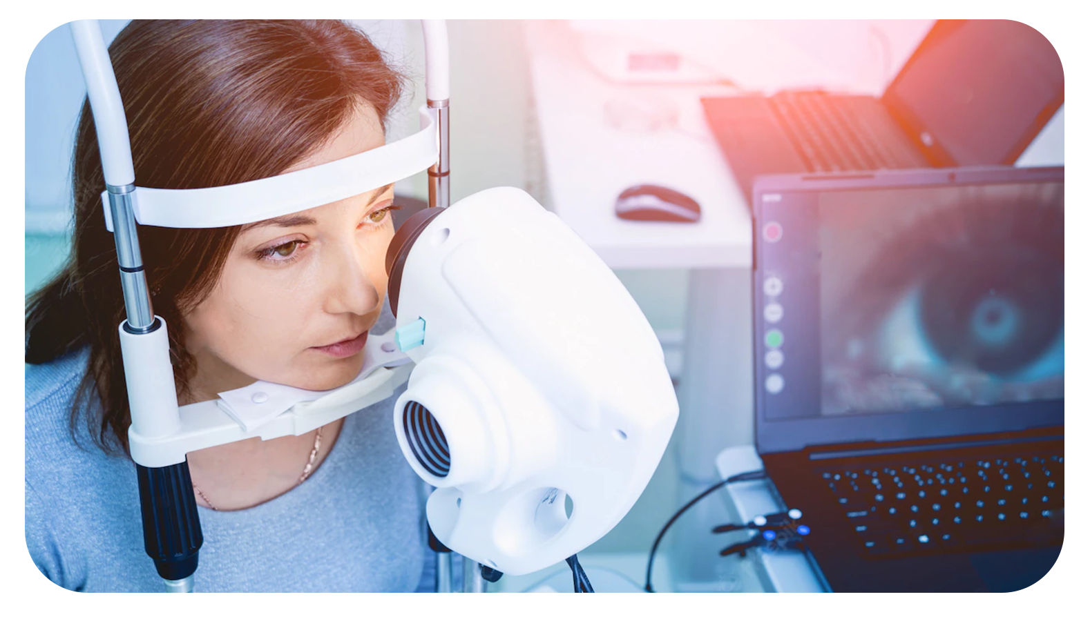 Examen LacryDiag effectué sur un patient