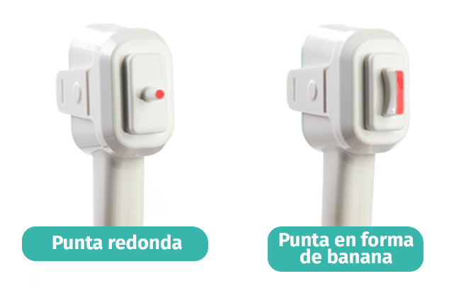 Dos puntas especializadas para la pieza de mano