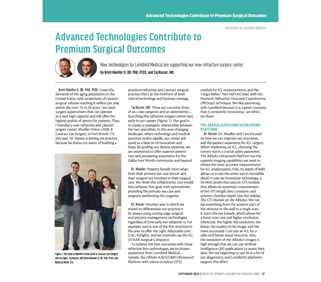 advanced technologies contribute to premium surgical outcomes